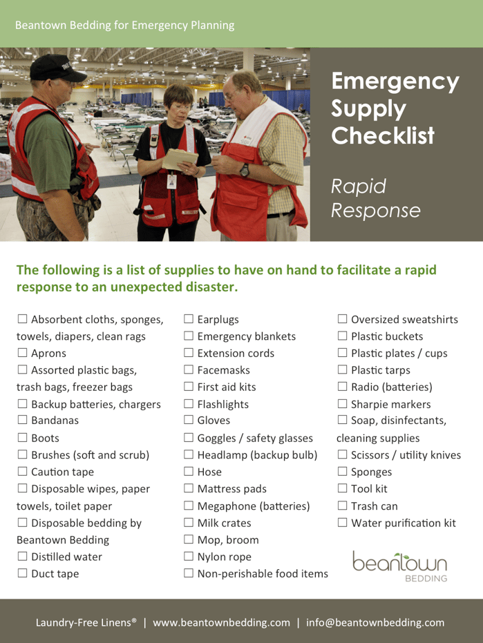 Free Emergency Supply Checklist